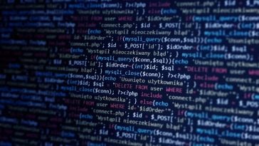 software code on a computer screen